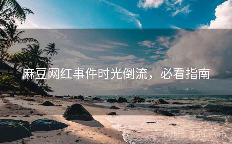麻豆网红事件时光倒流，必看指南