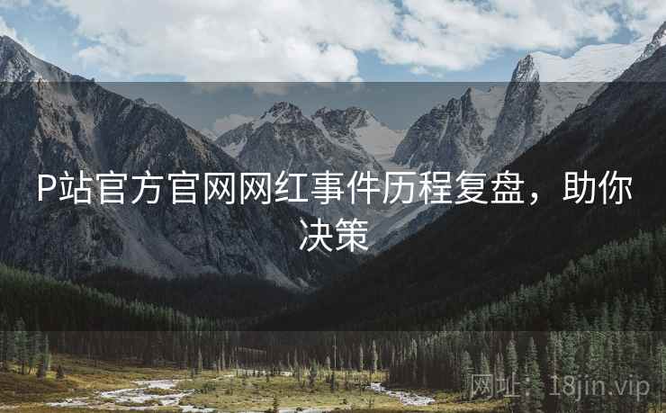 P站官方官网网红事件历程复盘，助你决策