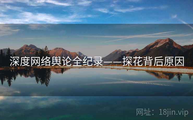 深度网络舆论全纪录——探花背后原因