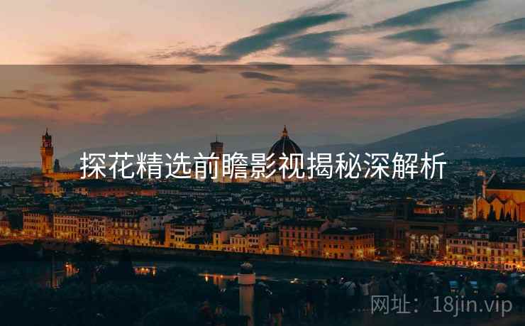 探花精选前瞻影视揭秘深解析