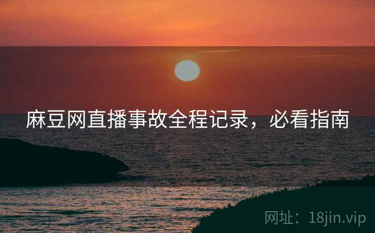 麻豆网直播事故全程记录，必看指南