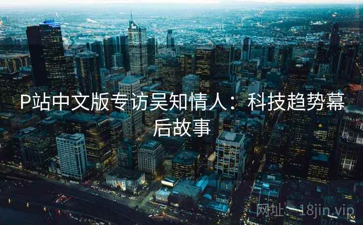 P站中文版专访吴知情人：科技趋势幕后故事